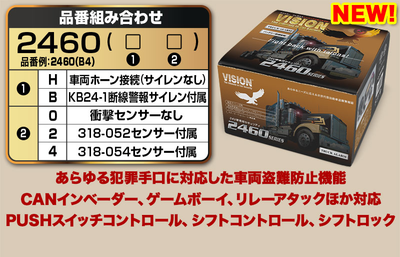 NEW 2460トラックセキュリティ